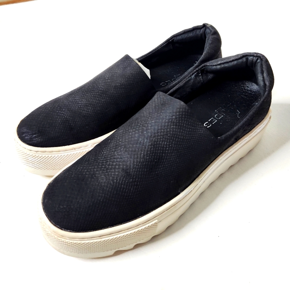 J Slides Delia Embossed Platform Sneaker